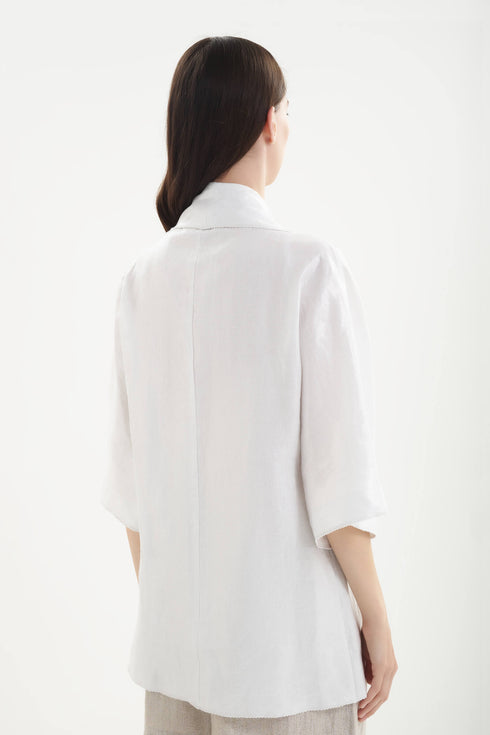Shan Lina Linen jacket with 3/4 sleeves