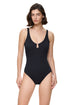 Gottex Chained Reaction Textured U Wire One Piece