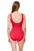 Gottex Chained Reaction Textured Square Neck One Piece