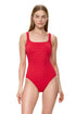 Gottex Chained Reaction Textured Square Neck One Piece
