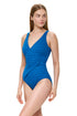 Gottex Chained Reaction Textured Surplice One Piece
