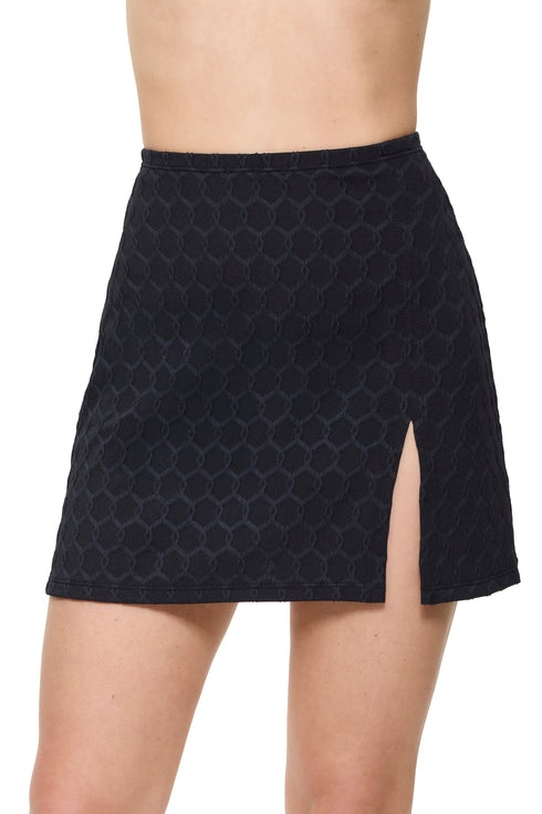 Gottex Chained Reaction Textured Pull-On Skir