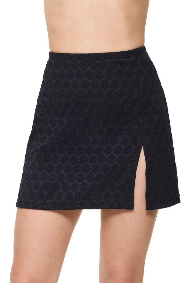 Gottex Chained Reaction Textured Pull-On Skir