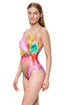 Gottex Floral Rhythm Round Neck One Piece