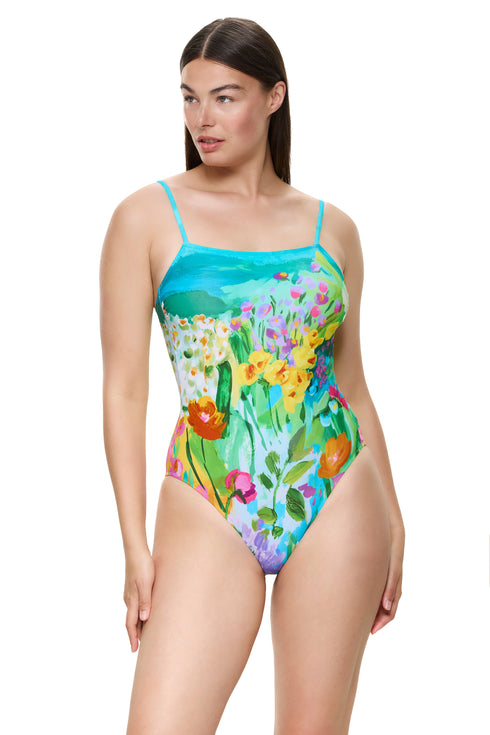 Gottex Monet's Garden Scoop Neck One Piece
