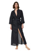 Gottex Modern Muse Belted Button Up Linen Dress