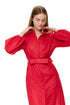 Gottex Modern Muse Belted Button Up Linen Dress