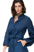 Gottex Modern Muse Belted Button Up Linen Dress