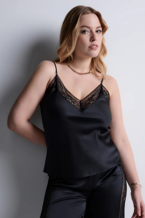 Aubade Midnight Whisper Top with thin straps