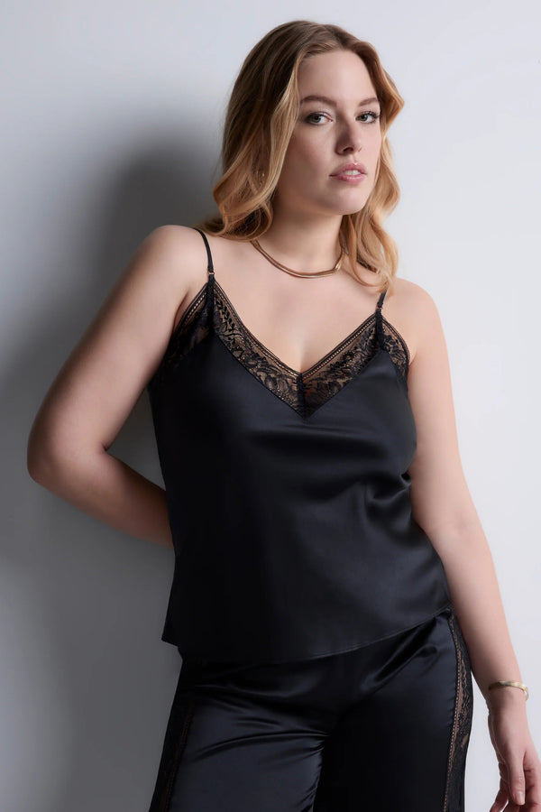 Aubade Midnight Whisper Top with thin straps