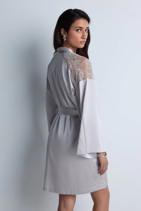 Aubade Midnight Whisper Silk kimono