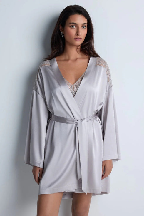 Aubade Midnight Whisper Silk kimono