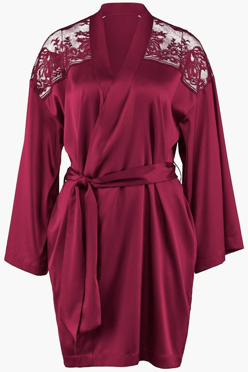 Aubade Midnight Whisper Silk kimono