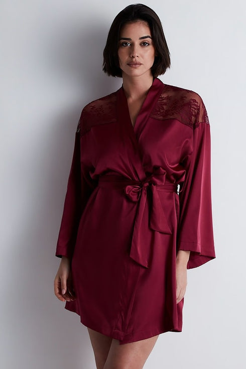 Aubade Midnight Whisper Silk kimono