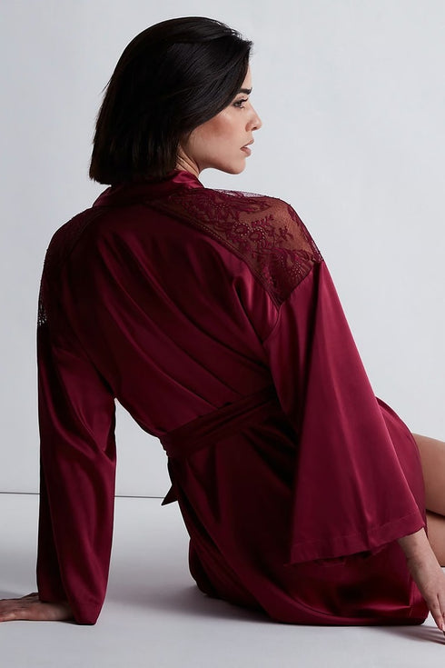 Aubade Midnight Whisper Silk kimono