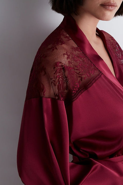 Aubade Midnight Whisper Silk kimono