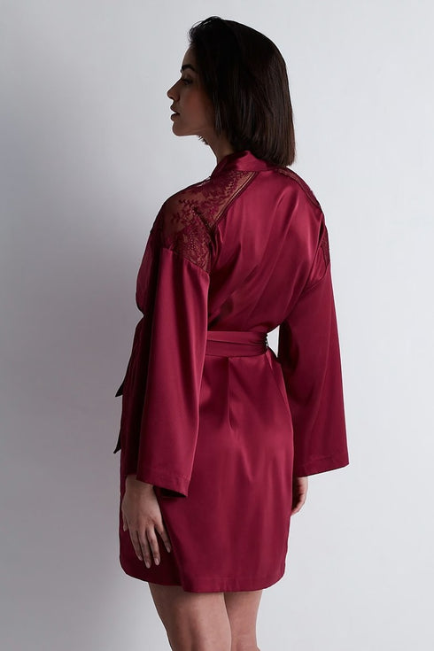 Aubade Midnight Whisper Silk kimono