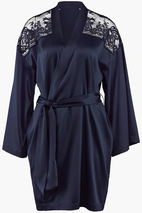 Aubade Midnight Whisper Silk kimono
