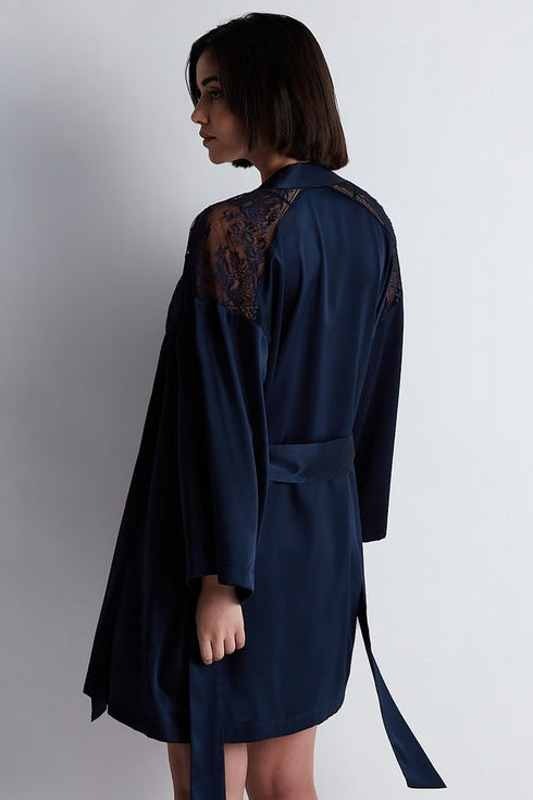 Aubade Midnight Whisper Silk kimono