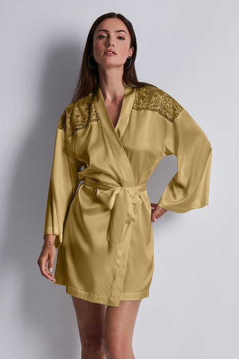 Aubade Midnight Whisper Silk kimono