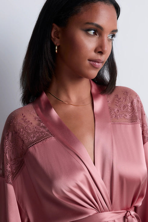 Aubade Midnight Whisper Silk kimono