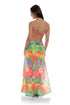 Luli Fama Palm Breeze Cut Out Long Dress