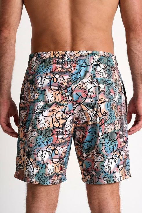 Shan Casual Long fit stretch swim trunks