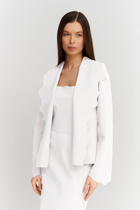 Shan Billy Short Jacket With Scalloped Collar And Cuffs