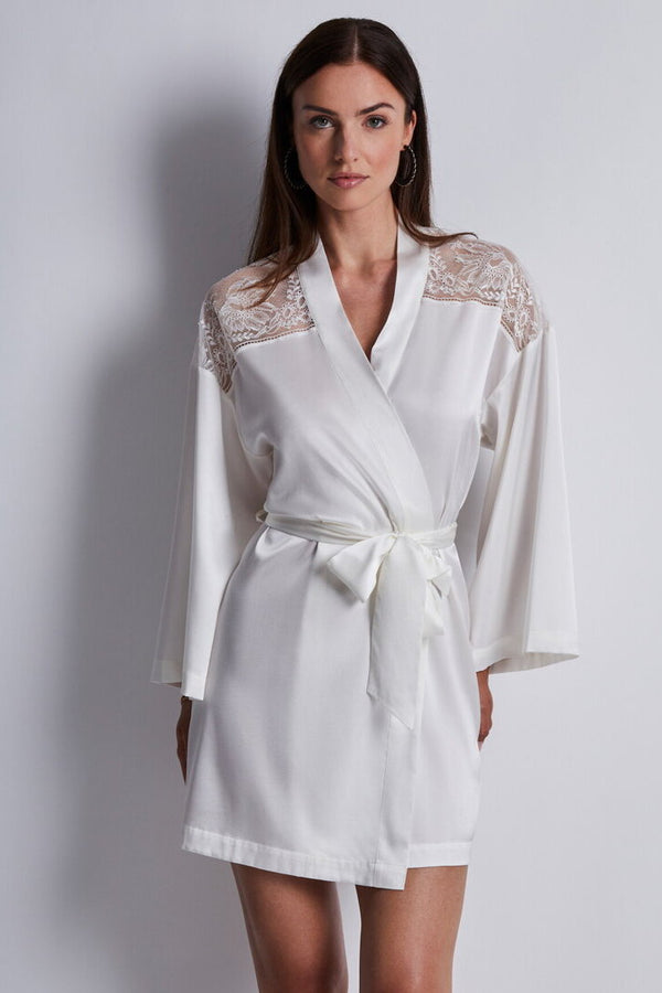 Aubade Midnight Whisper Silk kimono