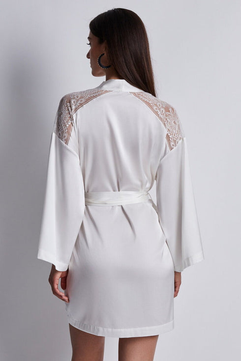 Aubade Midnight Whisper Silk kimono