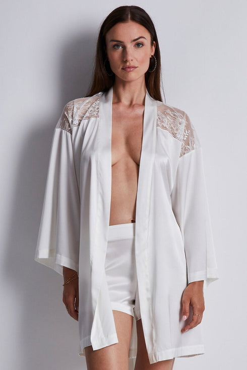 Aubade Midnight Whisper Silk kimono