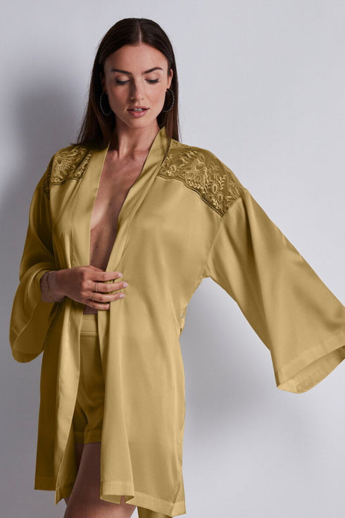 Aubade Midnight Whisper Silk kimono