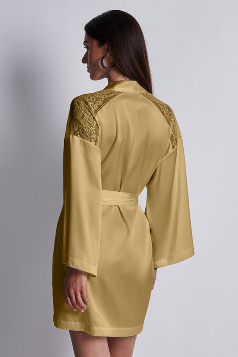 Aubade Midnight Whisper Silk kimono