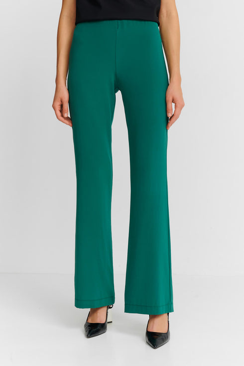Shan Soie Silk Flared Trousers