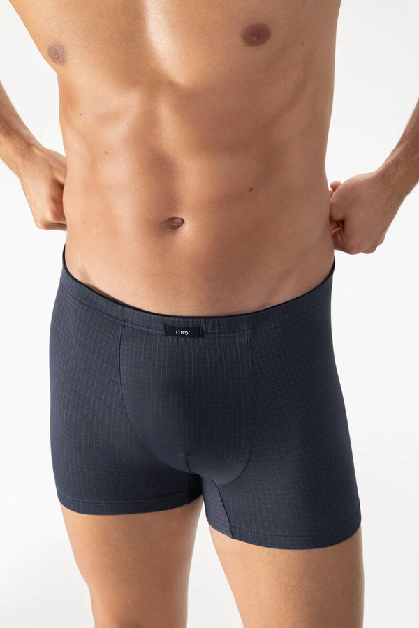 Mey Serie Blue Check Shorty