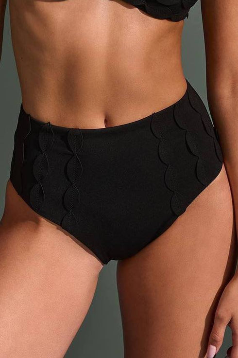 Shan Lydia Scallop Detail Bikini Bottoms
