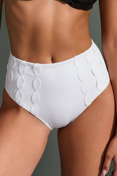 Shan Lydia Scallop Detail Bikini Bottoms