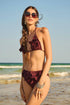 Shan Brianna Triangle Bikini Top With Petal Appliqués