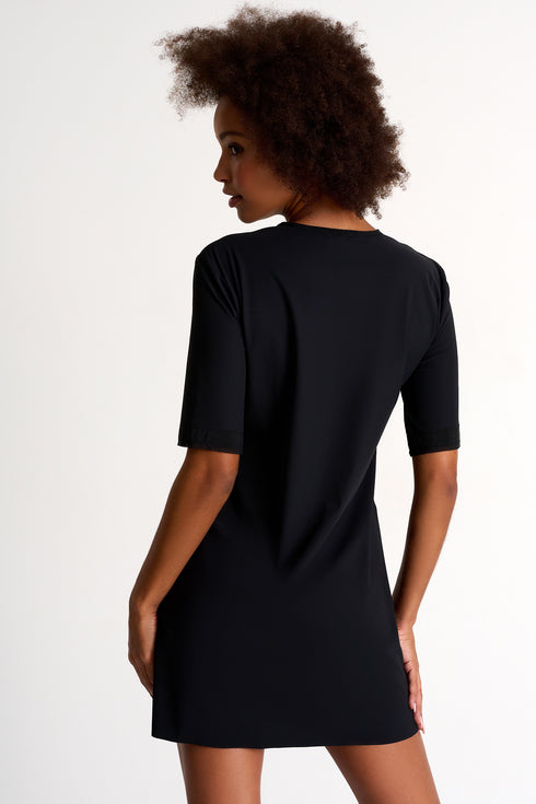 Shan Elisabeth Round-Neck Short Dress - 42530-63-800
