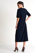 Round-Neck Maxi Dress - 42430-64-550 02 / 550 Navy / 75% POLYAMIDE, 25% ELASTANE
