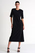 Round-Neck Maxi Dress - 42430-64-800 02 / 800 Caviar / 75% POLYAMIDE, 25% ELASTANE