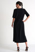 Round-Neck Maxi Dress - 42430-64-800 02 / 800 Caviar / 75% POLYAMIDE, 25% ELASTANE