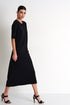 Round-Neck Maxi Dress - 42430-64-800 02 / 800 Caviar / 75% POLYAMIDE, 25% ELASTANE