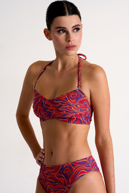 Stylish Bandeau Bikini Top - 42440-26-955 04 / 955 Zoé / 52% POLYESTER,41% POLYAMIDE, 7% LY
