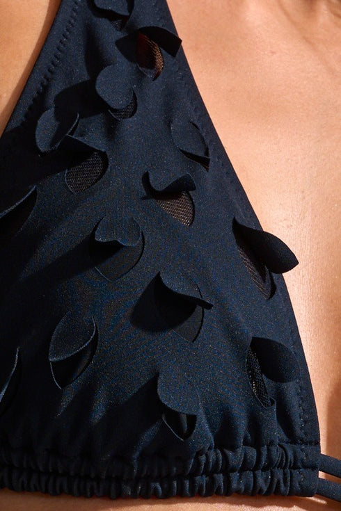 Shan Charlie-Rose Triangle Bikini Top