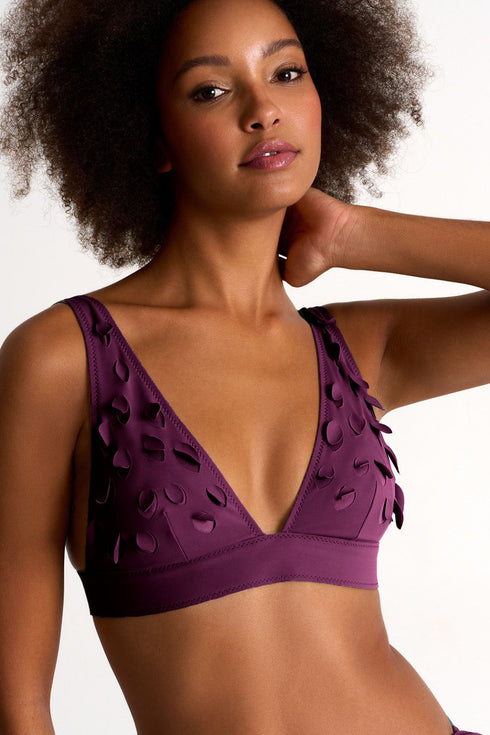 Shan Charlie-Rose Comfortable Triangle Bikini Top