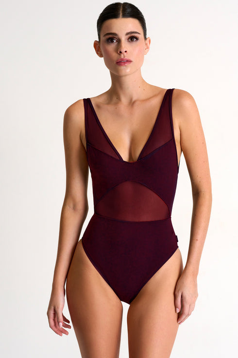 Shan Intemporel Deep V-Neck One-Piece
