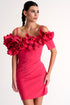 Shan Rose Off Shoulder One Of A Kind Hand-Made Dress - 42495-65-310