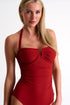 Classic Bandeau One-Piece Swimsuit - 42510-08-200 04 / 200 Orange Paprika / 75% POLYAMIDE, 25% ELASTANE