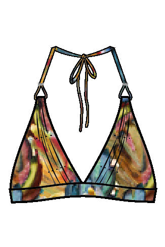 Shan Classique Halter Triangle Bikini Top